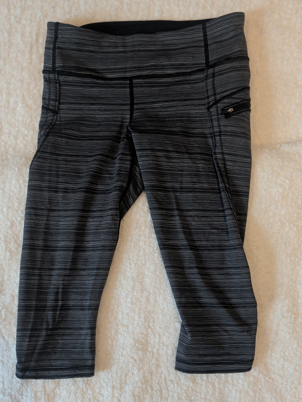 Lululemon Crop Leggings | Women's Size 8 | Black Heather
